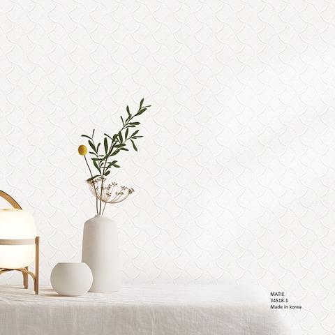 Giấy dán tường vân kẻ phòng khách Hàn Quốc Matie 34518