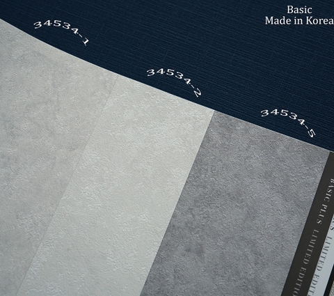 Giấy dán tường một màu Hàn Quốc Basic+ 34534-1