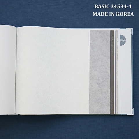 Giấy dán tường một màu Hàn Quốc Basic+ 34534-1