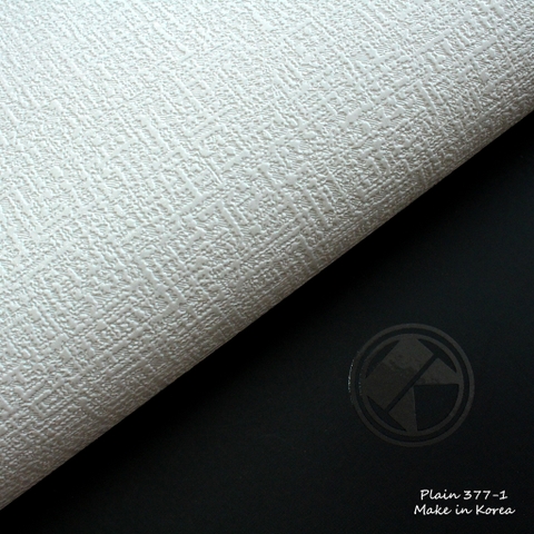 Giấy dán tường Hàn Quốc vân vải 377 Plain