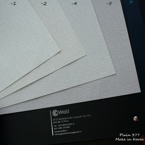 Giấy dán tường Hàn Quốc vân vải 377 Plain
