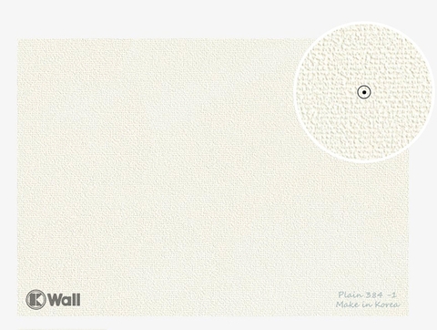 Giấy dán tường trắng nhập khẩu Hàn Quốc Plain 384