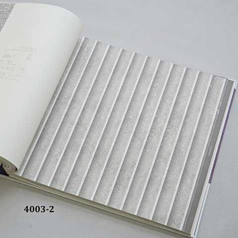 Giấy dán tường vân dọc Hàn Quốc Aurora 4003