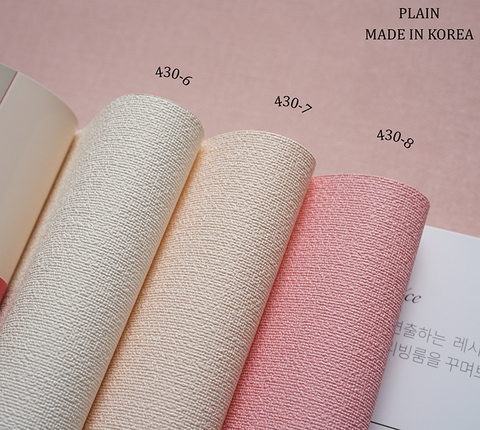 Giấy dán tường vân vải Hàn Quốc Plain 430