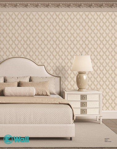 Giấy dán tường tân cổ điển Hàn Quốc Decortex 4402