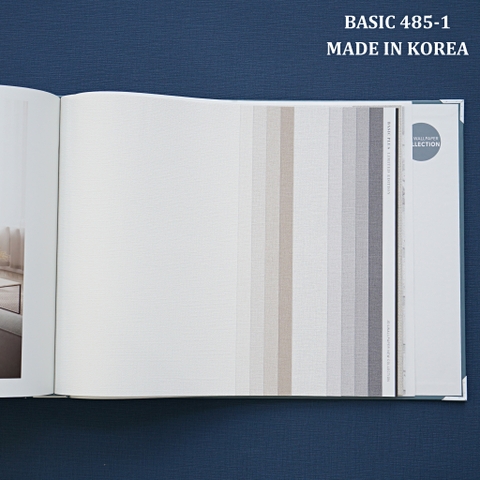 Giấy dán tường một màu Hàn Quốc Basic+ 485-1