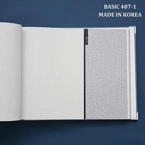 Giấy dán tường một màu Hàn Quốc Basic+ 487-1