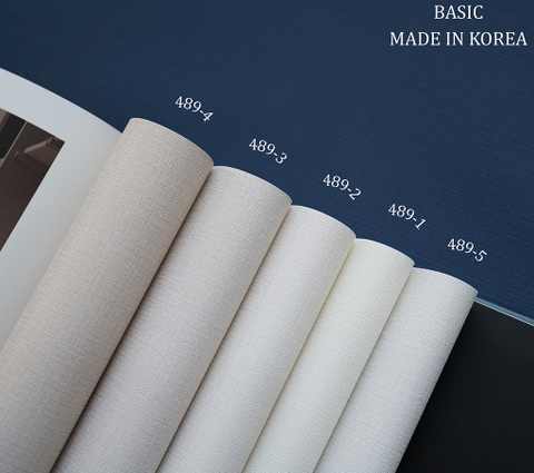 Giấy dán tường một màu Hàn Quốc Basic+ 489-2