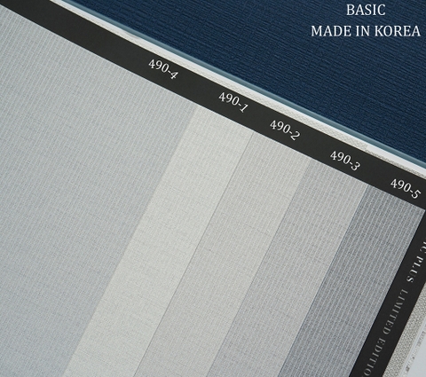 Giấy dán tường một màu Hàn Quốc Basic+ 490-4