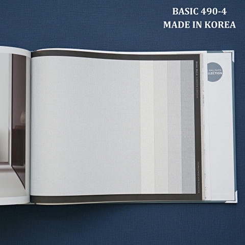 Giấy dán tường một màu Hàn Quốc Basic+ 490-4