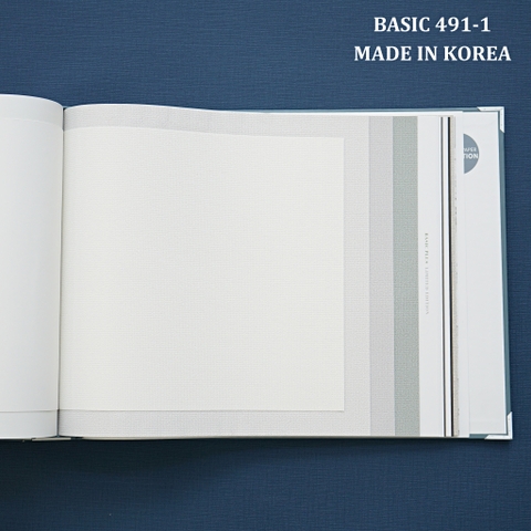 Giấy dán tường một màu Hàn Quốc Basic+ 491-1