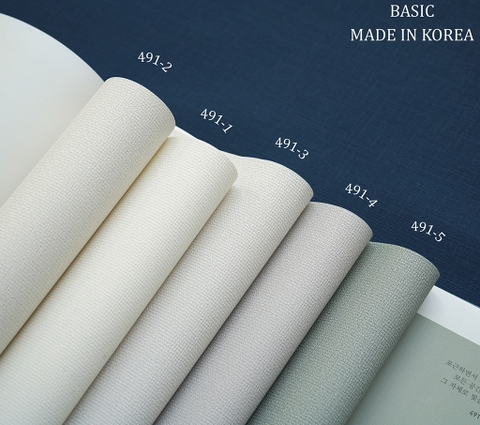 Giấy dán tường một màu Hàn Quốc Basic+ 491-2