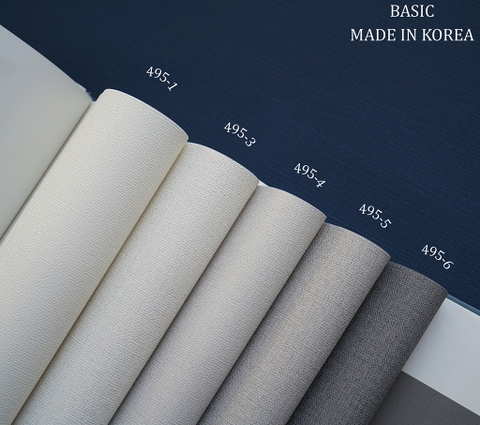 Giấy dán tường một màu Hàn Quốc Basic+ 495-4