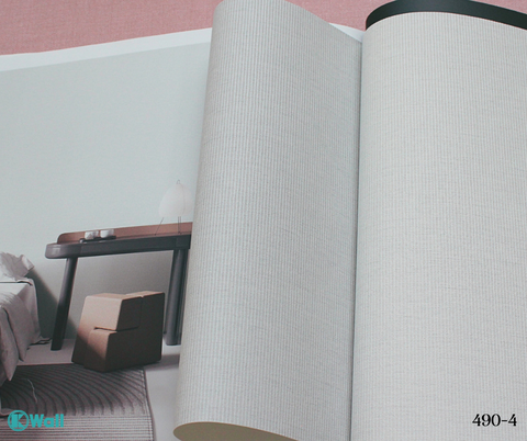 Giấy dán tường một màu Hàn Quốc Basic+ 490-4