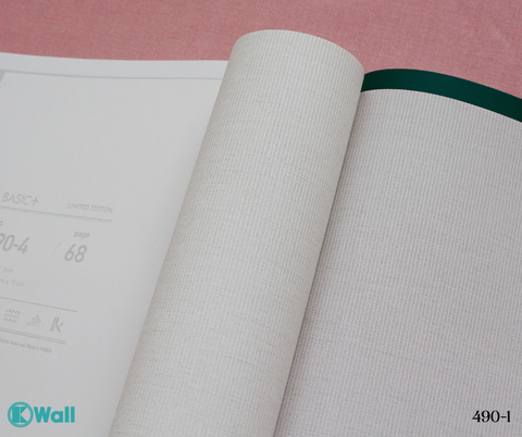 Giấy dán tường một màu Hàn Quốc Basic+ 490-1