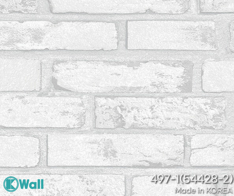 Giấy dán tường giả gạch Hàn Quốc Basic+ 497-2