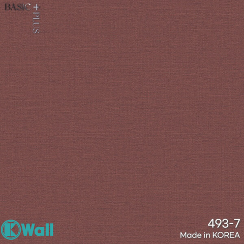 Giấy dán tường một màu Hàn Quốc Basic+ 493-7