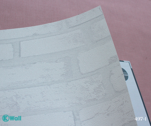 Giấy dán tường giả gạch Hàn Quốc Basic+ 497-1