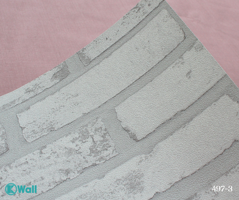Giấy dán tường giả gạch Hàn Quốc Basic+ 497-3