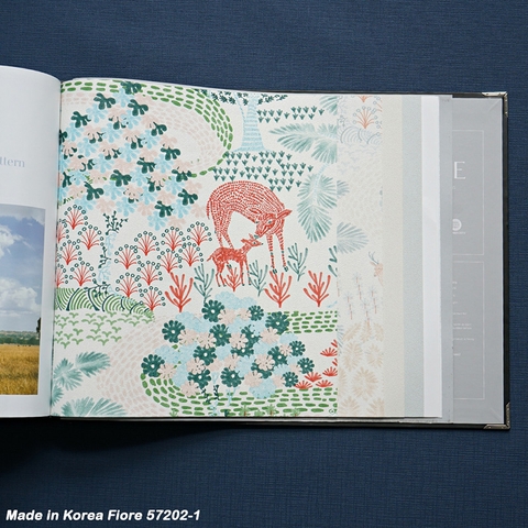 Giấy dán tường phòng trẻ em Fiore 57202