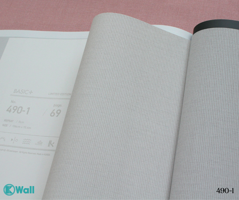 Giấy dán tường một màu Hàn Quốc Basic+ 490-2