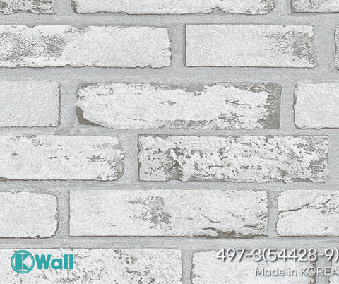 Giấy dán tường giả gạch Hàn Quốc Basic+ 497-3