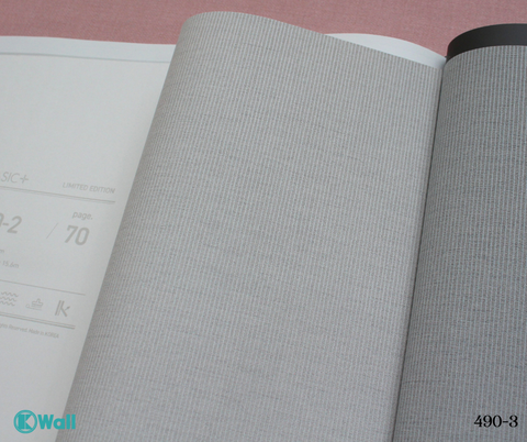 Giấy dán tường một màu Hàn Quốc Basic+ 490-3