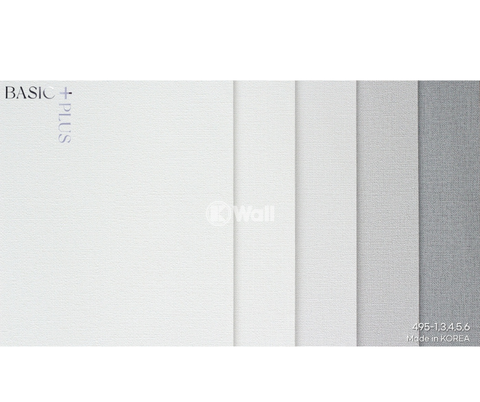 Giấy dán tường một màu Hàn Quốc Basic+ 495-1