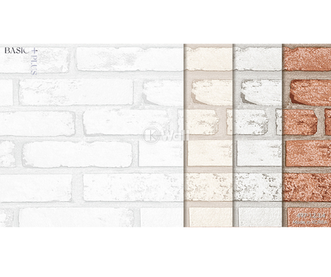 Giấy dán tường giả gạch Hàn Quốc Basic+ 497-2