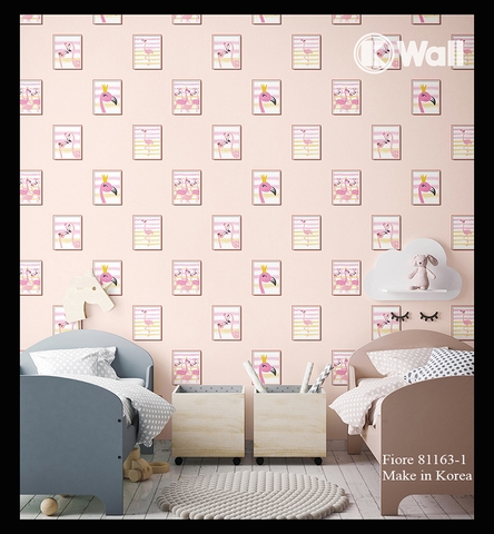 Giấy dán tường phòng bé gái Hàn Quốc Fiore 81163