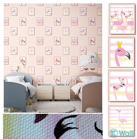 Giấy dán tường phòng bé gái Hàn Quốc Fiore 81163