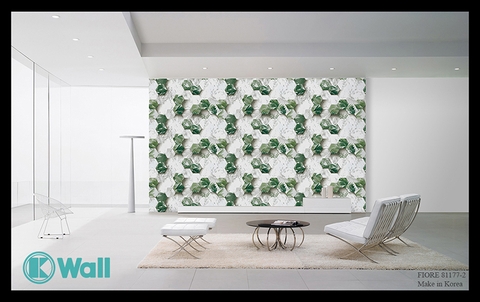 Giấy dán tường hoa 3D Hàn Quốc Fiore 81177