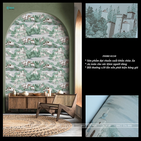 Giấy dán tường khách sạn Hàn Quốc Fiore 81230
