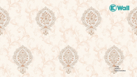 Giấy dán tường tân cổ diển Hàn Quốc Fiore 81802