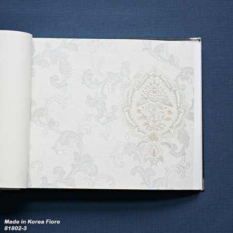 Giấy dán tường tân cổ diển Hàn Quốc Fiore 81802