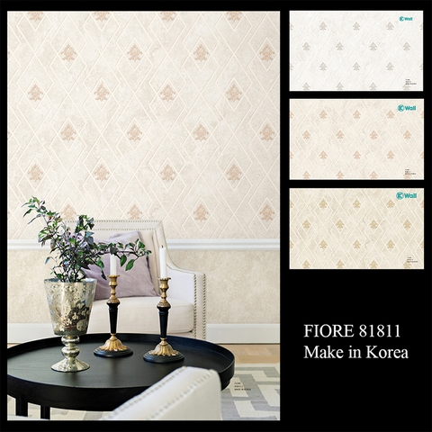 Giấy dán tường hoa văn Hàn Quốc Fiore 81811