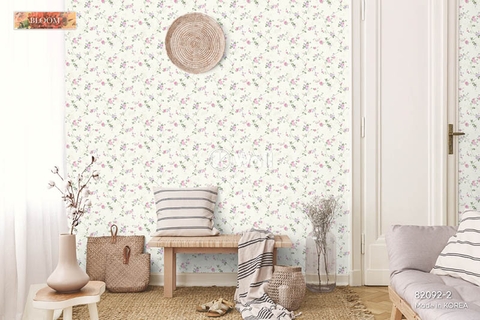Giấy dán tường hoa thiên nhiên Hàn Quốc Bloom 82092