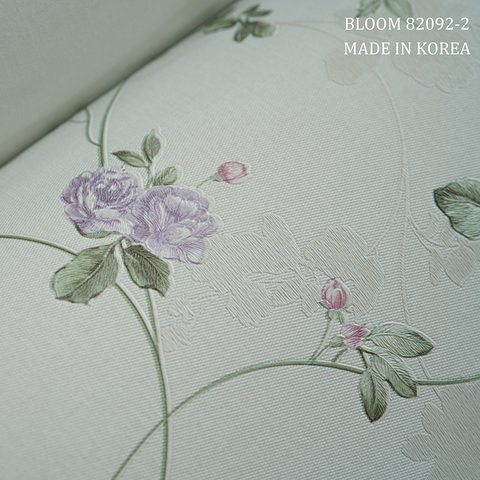 Giấy dán tường hoa thiên nhiên Hàn Quốc Bloom 82092