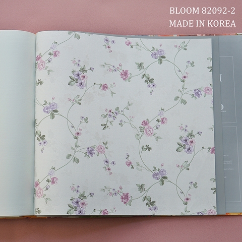 Giấy dán tường hoa thiên nhiên Hàn Quốc Bloom 82092