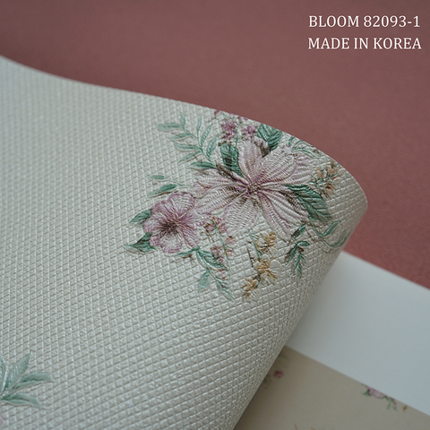 Giấy dán tường phòng khách Hàn Quốc Bloom 82093