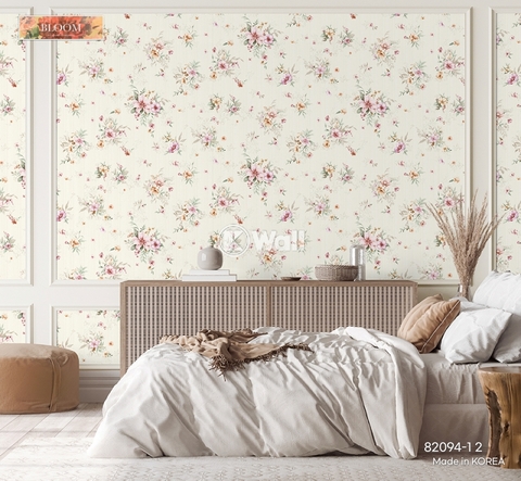 Giấy dán tường hoa Hàn Quốc Bloom 82094
