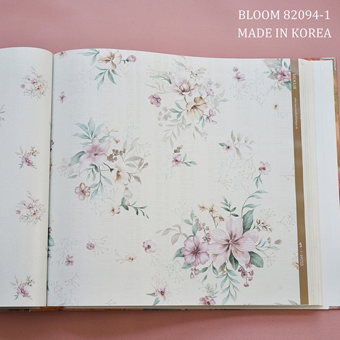 Giấy dán tường hoa Hàn Quốc Bloom 82094
