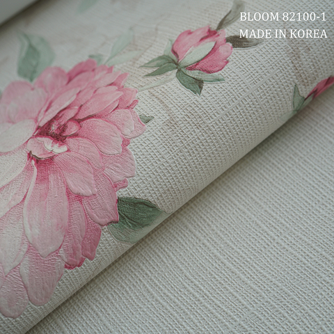 Giấy dán tường hoa Hàn Quốc Bloom 82100