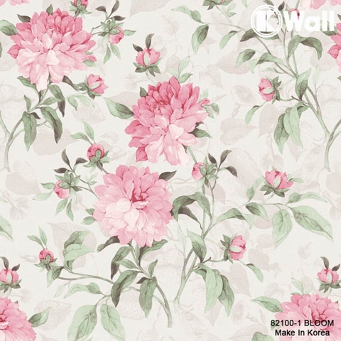 Giấy dán tường hoa Hàn Quốc Bloom 82100