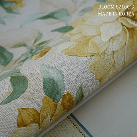 Giấy dán tường hoa Hàn Quốc Bloom 82100