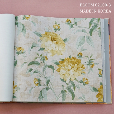 Giấy dán tường hoa Hàn Quốc Bloom 82100