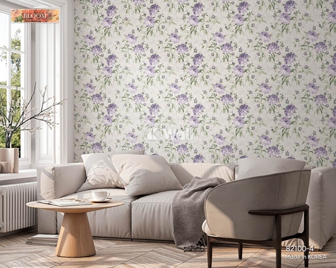 Giấy dán tường hoa Hàn Quốc Bloom 82100