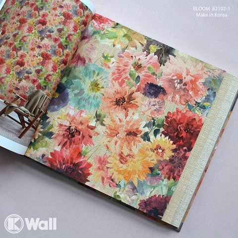 Giấy dán tường hoa Hàn Quốc Bloom - 82102