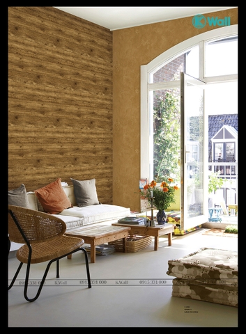 Giấy dán tường vân gỗ Hàn Quốc Fiore 85084