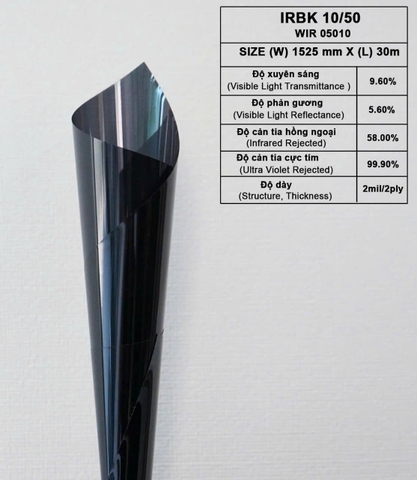 Phim cách nhiệt cửa kính Hàn Quốc IRBK10-50